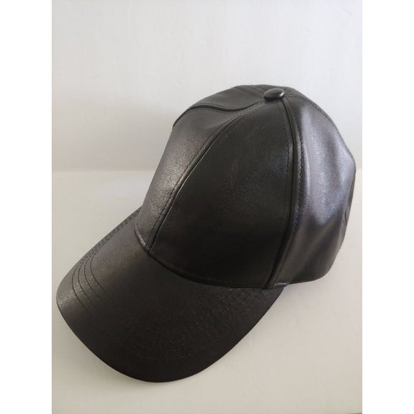 Woman's Hat Black Baseball Cap Pre-Owned Adjustable Strap - Picture 3 of 12